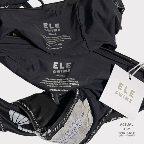 COPY - ELE SWIMS Set Olivia Top & Aussie Bottom - Beachcomber Black - Picture 9 of 9